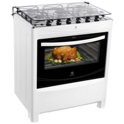 Pontofrio.com.br >Eletrodomésticos >Fogões >Piso 5 Bocas Fogão Electrolux 5 Bocas Bivolt com Acendimento Automático e Ultra Chama - Branco