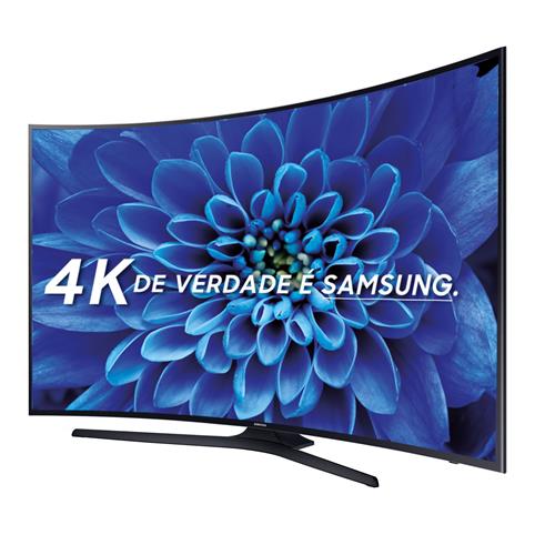 Smart TV LED 49" UHD 4K Curva Samsung 49KU6300 com HDR Premium, Conteúdo Smart 4K, Plataforma Tizen, Controle Smart, Espelhamento de Tela, HDMI e USB - Imagem 2