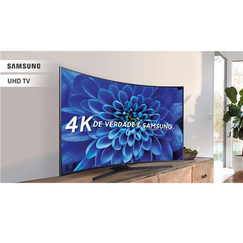 Smart TV LED 49" UHD 4K Curva Samsung 49KU6300 com HDR Premium, Conteúdo Smart 4K, Plataforma Tizen, Controle Smart, Espelhamento de Tela, HDMI e USB - Imagem 4