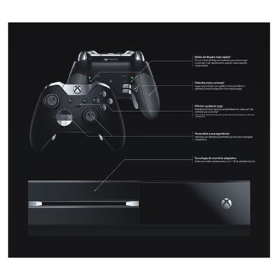 Console Xbox One 1TB - Rise of the Tomb Raider (Download via Xbox Live) - Preto